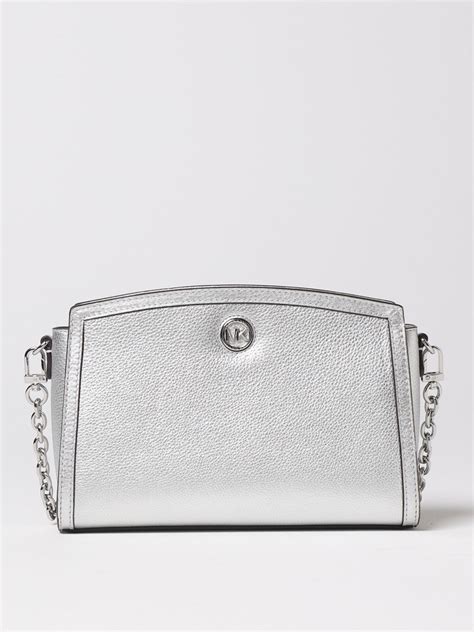 michael kors sylvie bag|Michael Kors silver crossbody bag.